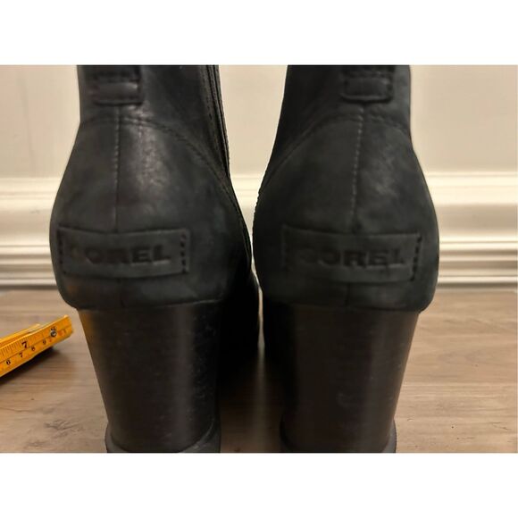 Sorel Sorel Women's Joan Uptown Leather Chelsea boot sz 10.5 Black, Lug sole, - Picture 10 of 10